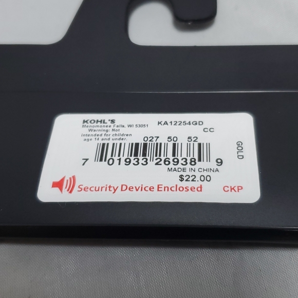 Kohl's gold multi row 6 strands necklace - Picture 4 of 4